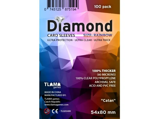 Obrázek Card sleeves Diamond Rainbow: "Catan" (54x80 mm)