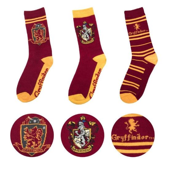 Obrázek Sada ponožek Harry Potter - Nebelvír (3 páry)
