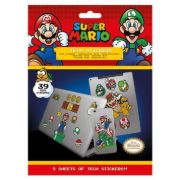 Obrázek Sada vinylových samolepek Super Mario - Mushroom Kingdom (39 ks)