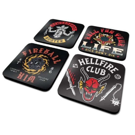 Obrázek Podtácky Stranger Things - Hellfire Club (4 ks)