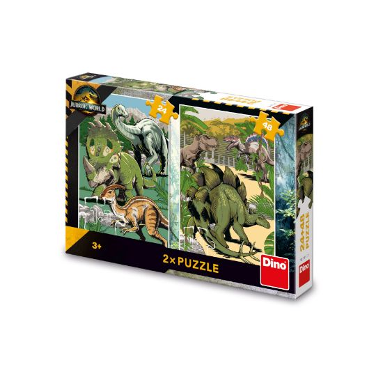 Obrázek Puzzle Jurský svět 24+48 dílků