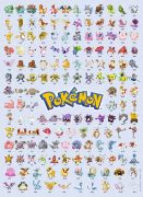 Obrázek Prvních 151 Pokémonů 500 dílků