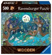 Obrázek Dřevěné puzzle Kouzelný les 500 dílků
