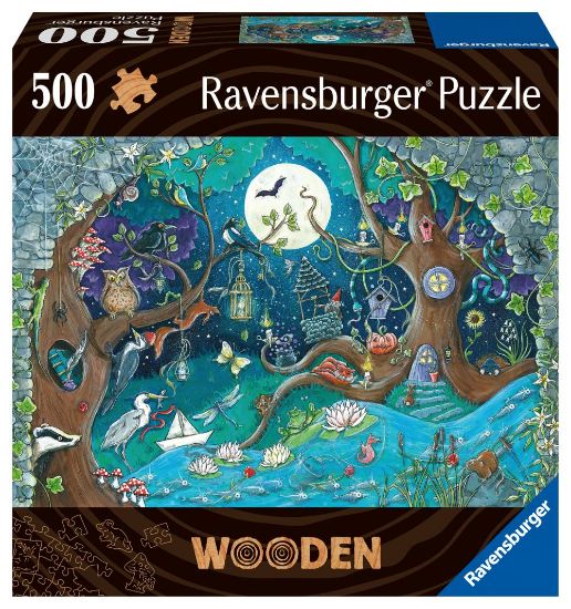 Obrázek Dřevěné puzzle Kouzelný les 500 dílků