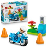 Obrázek Modrá policejní motorka