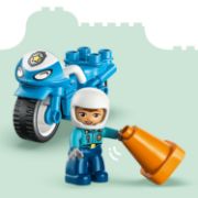 Obrázek Modrá policejní motorka