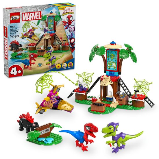 Obrázek Spidey, Gobby a raptoří bitva na základně na stromě