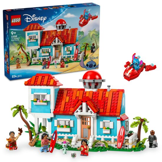 Obrázek Lilo a Stitch a domek na pláži
