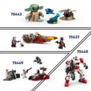 Obrázek Mandalorian a Grogu a spídrová motorka