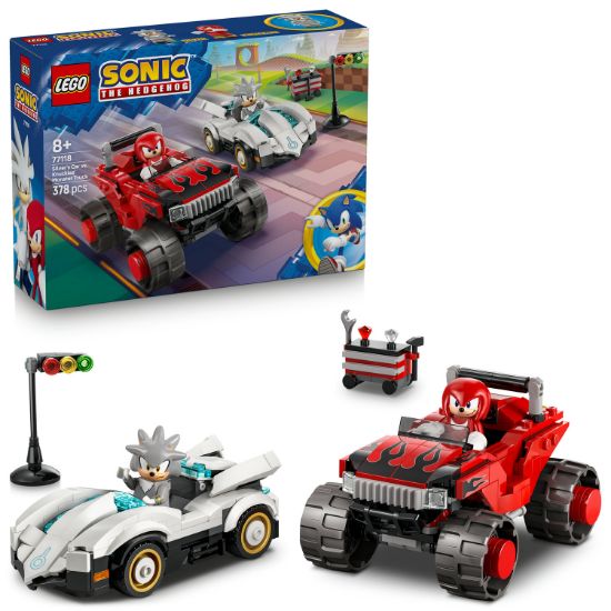 Obrázek Silver a jeho auto vs. Knuckles a jeho monster truck