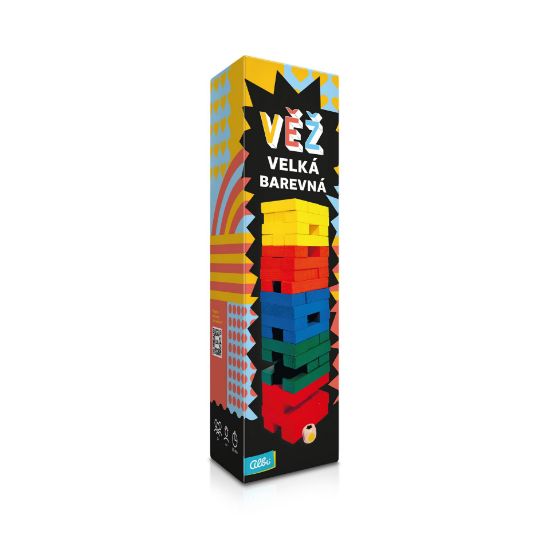 Obrázek Velká barevná Věž s kostkou