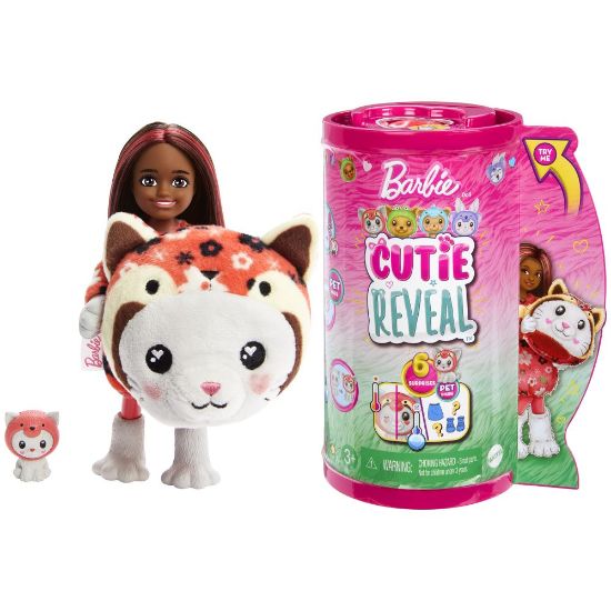 Obrázek BRB CUTIE REVEAL CHELSEA V KOSTÝMU - KOTĚ V ČERVENÉM KOSTÝMU PANDY