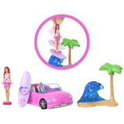 Obrázek Barbie mini Barbieland dopravní prostředky  - PLÁŽOVÝ KABRIOLET