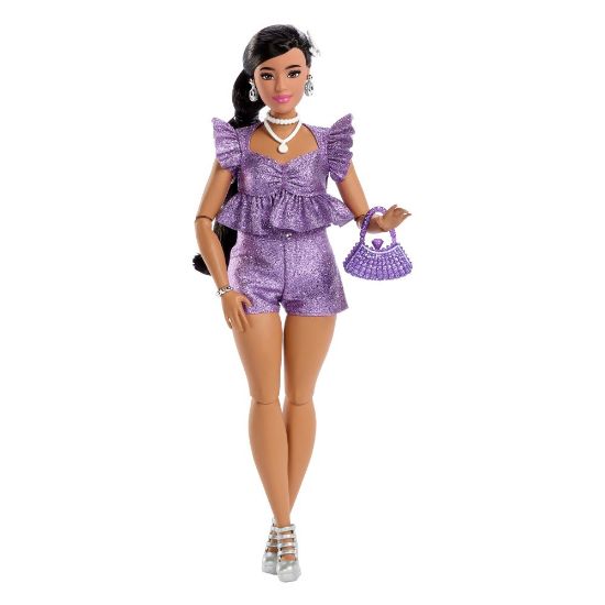 Obrázek Barbie Deluxe modelka - FIALOVÉ KRAŤASY