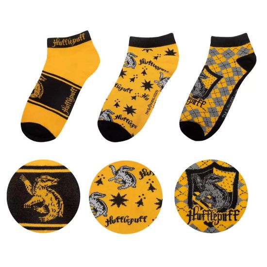 Obrázek Kotníkové ponožky Harry Potter - Mrzimor (3 páry)