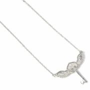 Obrázek Stříbrný náhrdelník Harry Potter - Létající klíč s krystaly