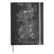 Obrázek Zápisník Game of Thrones - Západozemí, s mapou