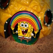 Obrázek Odznak SpongeBob v kalhotách - Duha