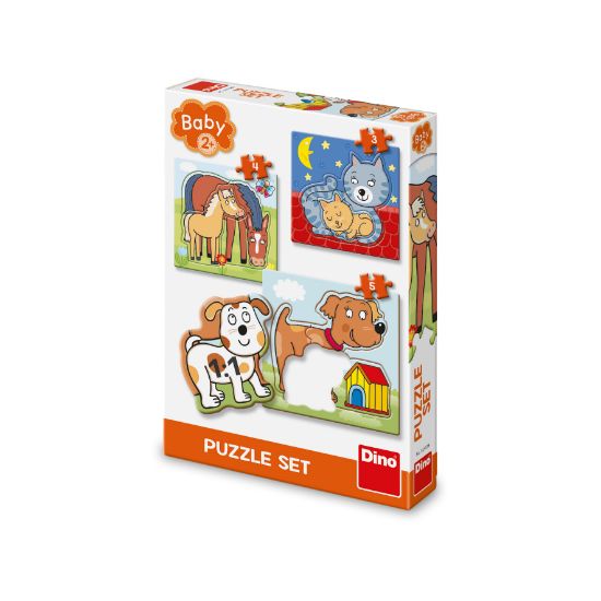 Obrázek Puzzle Zvířátka 3–5 dílků baby