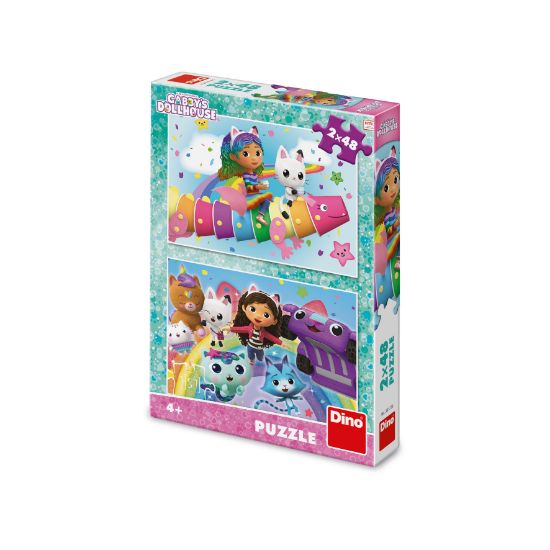 Obrázek Puzzle Gábi na duze 2x48 dílků