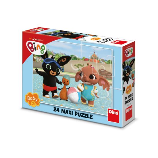 Obrázek Puzzle Bing u bazénu 24 dílků maxi