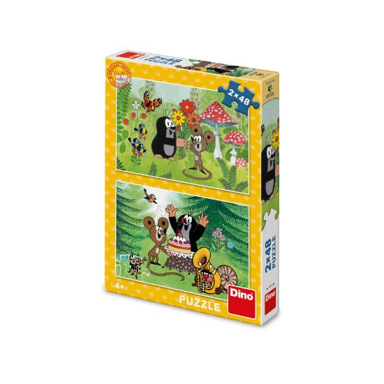 Obrázek Puzzle Krtek: Oslava 2x48 dílků