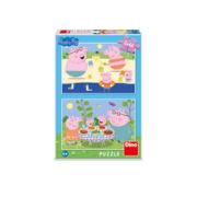 Obrázek Puzzle Peppa Pig: Na dovolené 2x48 dílků