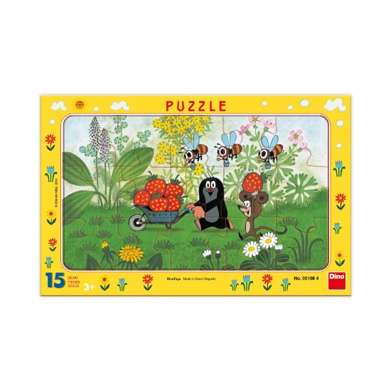 Obrázek Puzzle Krtek na výletě 15 dílků deskové