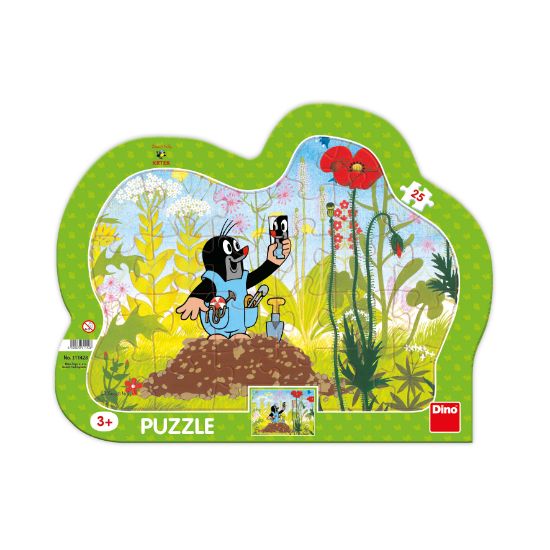 Obrázek Puzzle Krtek a kalhotky kontura 25 dílků deskové