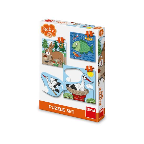 Obrázek Puzzle Zvířátka: Kde žijí 3–5 dílků baby