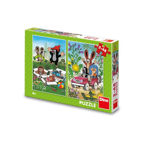 Obrázek Puzzle Krtek se raduje 2x48 dílků