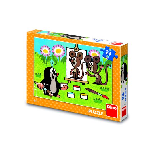 Obrázek Puzzle Krtek malířem 24 dílků
